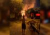 Mulher é internada com queimaduras no corpo após incêndio destruir casa em Rio Preto