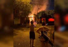 Mulher é internada com queimaduras no corpo após incêndio destruir casa em Rio Preto