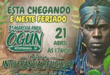 Marcha para Ògún mobiliza ato contra intolerância religiosa em Votuporanga