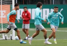 Palmeiras encerra preparação, e Abel tem dúvida para enfrentar o Flamengo