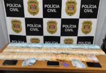 Operação prende cinco suspeitos de agiotagem, extorsão e lavagem de dinheiro