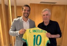 Presidente da CBF afirma que Ancelotti convocará seleção para Copa com contrato renovado