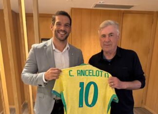 Presidente da CBF afirma que Ancelotti convocará seleção para Copa com contrato renovado