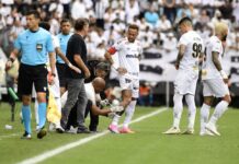 Cuca diz que Neymar é dúvida para jogo do Santos na Sul-Americana: “Acho difícil ter condição”
