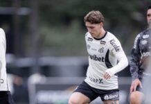 Rollheiser fica fora de treino e pode desfalcar Santos contra o Vitória