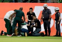Palmeiras é denunciado no STJD por invasão de torcedor fantasiado de Hulk em jogo contra o Santos