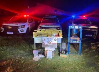 Força Tática apreende quase 50 kg de drogas e munições em Cosmorama