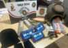 Operação desenterra 6 kg de entorpecentes e apreende revólver em Américo de Campos