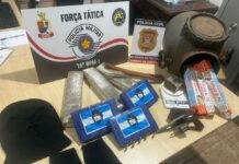Operação desenterra 6 kg de entorpecentes e apreende revólver em Américo de Campos