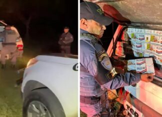 TOR apreende carga de cigarros avaliada em R$ 140 mil em Aparecida d’Oeste