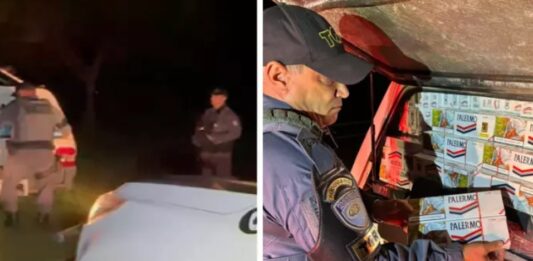 TOR apreende carga de cigarros avaliada em R$ 140 mil em Aparecida d’Oeste