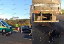Motociclista morre após colidir na traseira de carreta em rodovia de Cedral