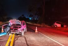 Motorista morre após batida entre carros na BR-153 em Onda Verde