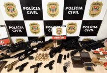 Investigação de assassinato leva polícia a arsenal de grosso calibre e uso restrito