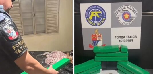 Polícia Militar prende quarteto com 5,5 kg de maconha em Votuporanga