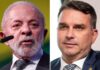 Lula chama Flávio Bolsonaro de ‘imbecil’ e o acusa de ter pedido a Trump sanções ao Brasil