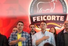 Flávio e Tarcísio acenam para segurança e agro em feira no interior de SP