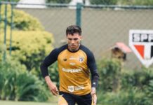 Enzo Díaz é condenado a 30 dias de suspensão por quebrar placa em derrota do São Paulo