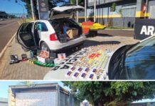 Polícia apreende R$ 1,9 milhão em produtos contrabandeados em rodovias da região