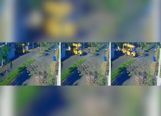 Motociclista ferido em acidente com ônibus escolar é transferido para o Hospital de Base