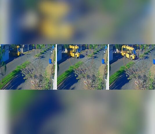 Motociclista ferido em acidente com ônibus escolar é transferido para o Hospital de Base