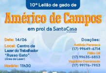 Américo de Campos se une em corrente de solidariedade no 10º Leilão de Gado em prol da Santa Casa de Votuporanga