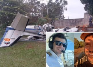 Avião de Estrela d’Oeste cai em Marília