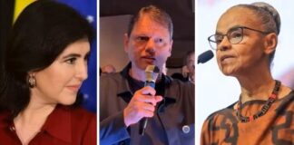 Carioca eleito em SP, Tarcísio critica Tebet e Marina Silva por se candidatarem no estado