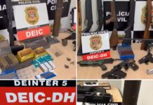 Operação contra comércio ilegal de armas apreende fuzis, granada e símbolos nazistas em São José do Rio Preto e Bady Bassitt