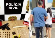 Mulher é presa com drogas, pistola 9 mm e munições em Rio Preto