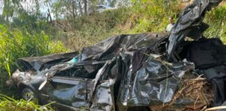 Motorista morre após carro capotar em ribanceira às margens de rodovia