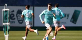 Emiliano Martínez e Piquerez se reapresentam ao Palmeiras