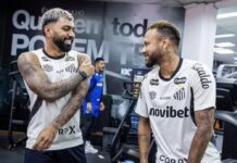 Neymar e Gabigol estão fora de jogo do Santos na Copa Sul-Americana