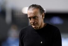 Cuca admite receio com briga do Santos contra o rebaixamento: “Preocupa muito”