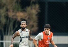 Cuca comanda treino tático no Santos para jogo-treino contra o Osasco