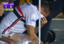 Rafael Tolói lesiona a coxa direita e desfalca o São Paulo
