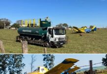 Avião agrícola faz pouso forçado de emergência em Monções
