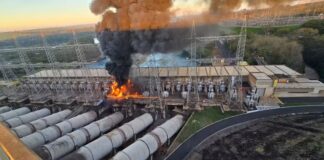 Incêndio atinge Usina Hidrelétrica de Marimbondo em Icém