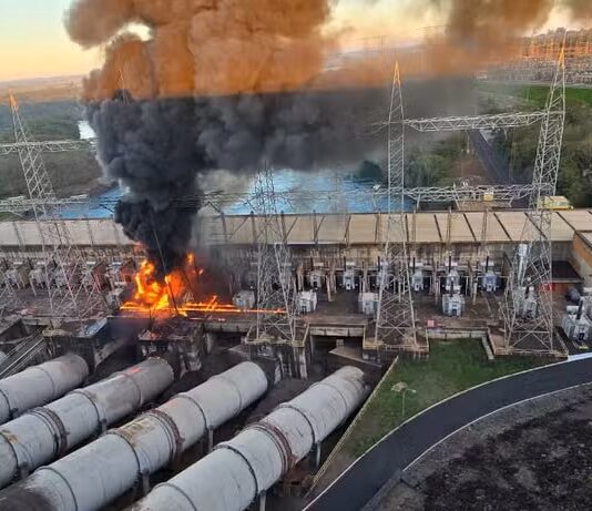 Incêndio atinge Usina Hidrelétrica de Marimbondo em Icém