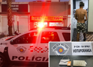 Homem é preso após furtar loja no centro de Votuporanga