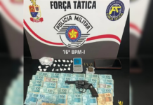 Força Tática fecha “bar do tráfico”, apreende cocaína, arma e dinheiro em Votuporanga