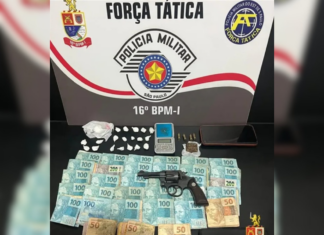 Força Tática fecha “bar do tráfico”, apreende cocaína, arma e dinheiro em Votuporanga