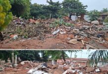 Wartão denuncia riscos ambientais e de segurança nos escombros do desfavelamento