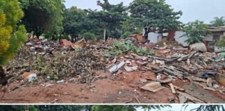Wartão denuncia riscos ambientais e de segurança nos escombros do desfavelamento