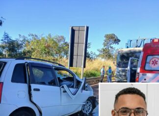 Motorista morre após bater de frente com caminhão canavieiro na Rodovia Péricles Bellini