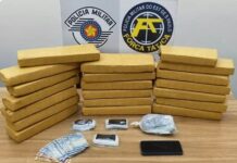 Homem é preso com mais de 20 kg de drogas na Rodovia Euclides da Cunha