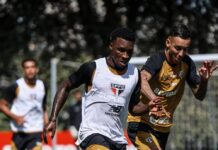 Toloi avança em recuperação e participa de treino do São Paulo