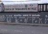 Muro do CT do Santos é pichado após derrota para o Palmeiras: “Respeita nossa história”