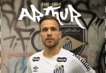 Santos anuncia a contratação do volante Arthur
