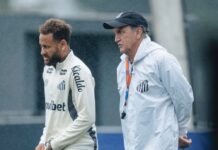 Neymar treina com bola em reapresentação do Santos e deve voltar ao time na Sul-Americana